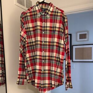 Ralph Lauren Men's Red Plaid Shirt